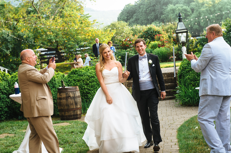 Bride and Groom Southern Garden Wedding at Sundara Wedding Venue in Virginia